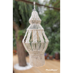 Lustre  en macramé