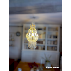 Lustre en macramé