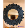 Miroir en macramé